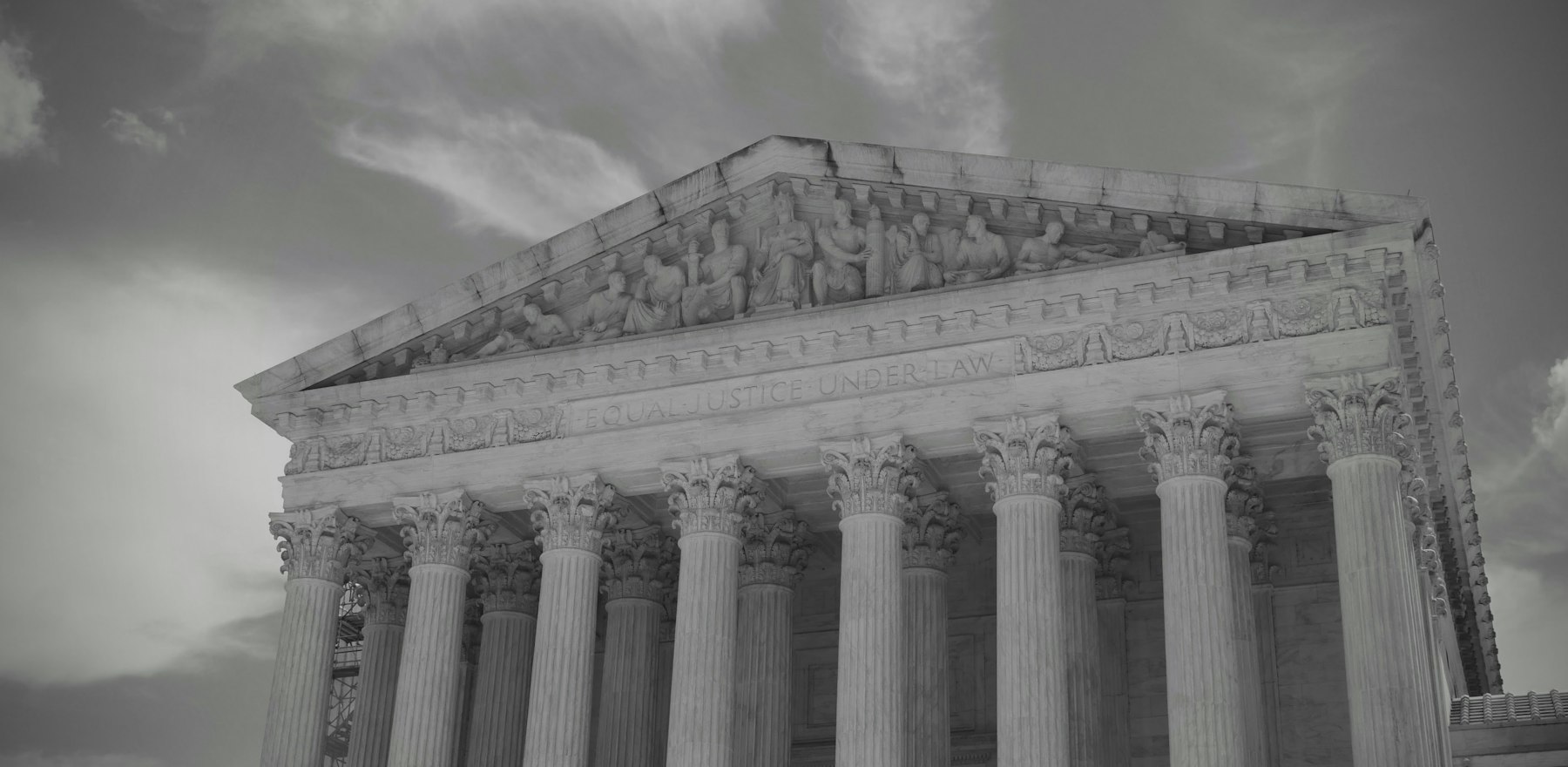 Columns of a courthouse